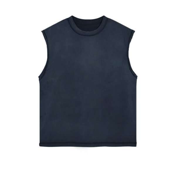 Tank Tops Plain High Quality Hip Hop Sleeveless Men′s T Shirts Dropped Armhole  Custom Gym Vests